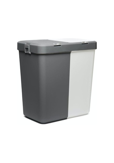 Duo Laundry Çamaşır Sepeti - Antrasit / Beyaz - 80 Lt Antrasit / Beyaz Antrasit / Beyaz