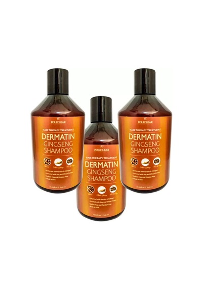 Hubrendy Sh Policlear Dermatin Shampoo Ginsengli Özel Bakım Şampuanı 500 Ml X 3 Adet + Jel