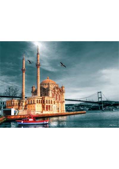 Anatolian 1000 Parçalık Puzzle - Ortaköy Cami Nostalji 3171