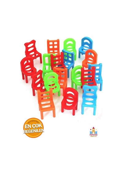 Eğitici Denge Oyunu: Chair Stack Sandalye İle Denge Becerisi Geliştirme Oyuncağı