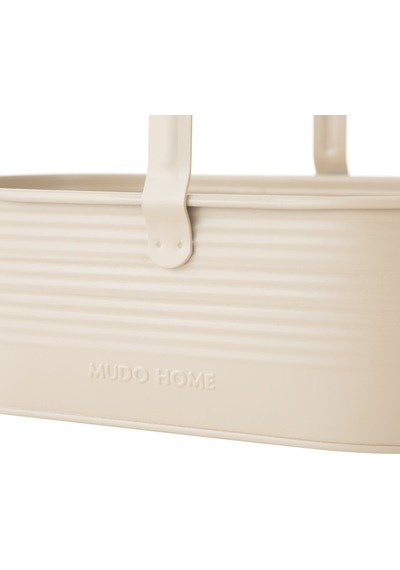Mudo Home Roma Kulplu Düzenleyici Mat Bej 32x18x26 Cm 1484706