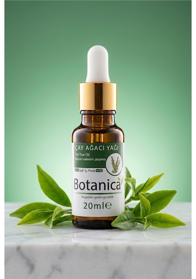 Botanica %100 Saf Çay Ağacı Yağı Cilt Arındırıcı Gözenek Sıkılaştırıcı Doğal Antiseptik Uçucu Bakım 20 Ml 20 ML