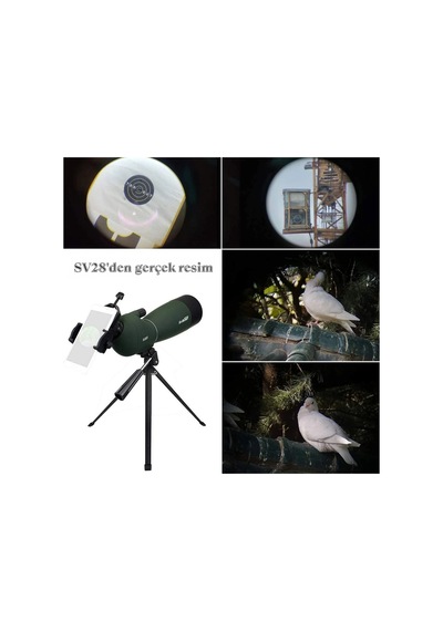 Sv28 75x Zoom Svbony Teleskop Monoküler Fmc Bak4 Su Geçirmez Doğa Kuş Gözlem Dürbün Teleskop Haki - 830337186