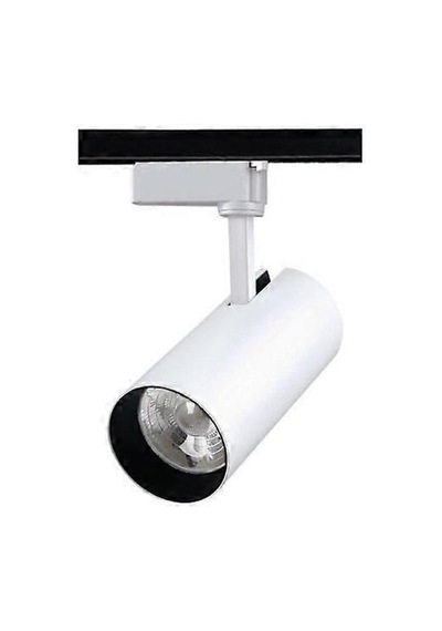 Alüminyum Gövde 30 Watt 4000 Kelvin Gün Işığı Ledli Çok Kaliteli Ray Spot , Led Armatür Ray Hariç Beyaz