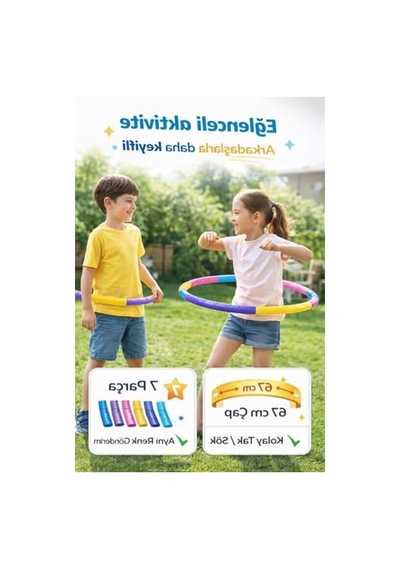 Ayarlanabilir Egzersiz Çemberi, 65 Cm Boyut