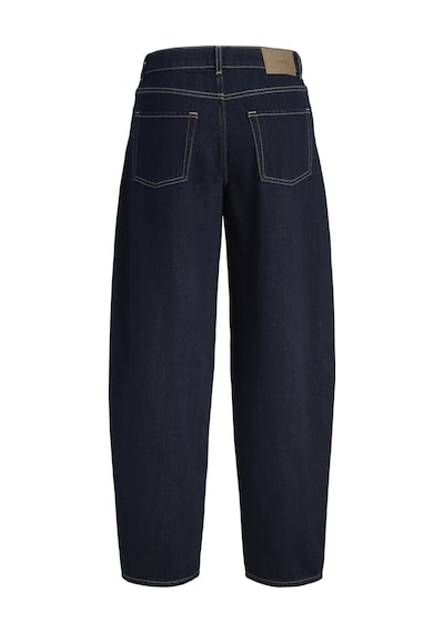 Jack & Jones Kadin Barrel Fit %100 Pamuk Jean - Fuji - 12287824 Dark Blue Denim