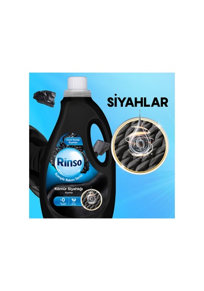 Sıvı Çamaşır Deterjanı Komple Bakım Serisi Kömür Siyahlığı Siyahlar 2.5 L X2 Diğer
