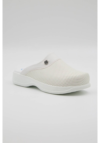 Terz-0051 Quicksteps Professional Kadın Anatomik Ve Comfort Sabo Terlik Beyaz