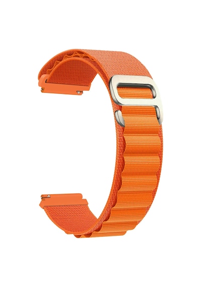 Caseonn Samsung Galaxy Watch 5 Pro 45mm Kordon Titanyum G-kancalı Alpin Kumaş Kayış Turuncu