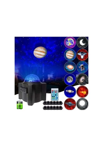 Stary Projector Light Bluetooth Hoparlör Tavan Duvar Ambians Işıklandırma