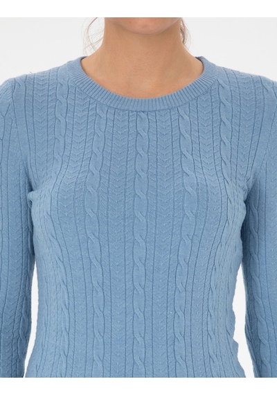 Pierre Cardin Kadın Açık Mavi Kazak /triko 50316334-vr003 Açık Mavi