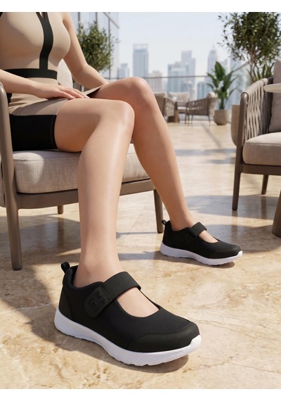 Nesilshoes Nesil Shoes Bsea 632 Syh Byz Memory Foam Lastikli Kadın Ayakkabı Siyah&beyaz Nesilshoes Nesil Shoes Bsea 632 Syh Byz Memory Foam Lastikli Kadın Ayakkabı Siyah&beyaz