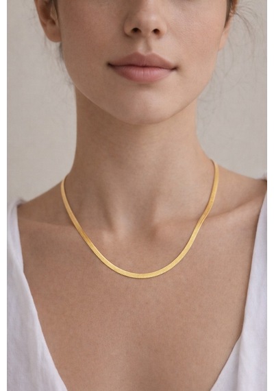 Çelik Gold Italyan Zincir 60 5 Cm -kararma Yapmaz Altın 45 Cm Çelik