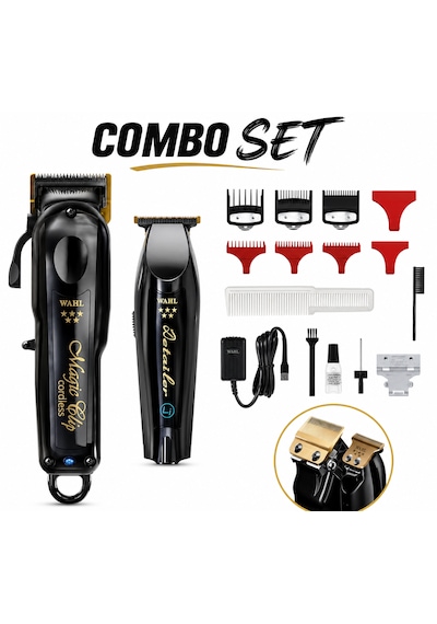 Wahl 8148 Magic Clip 2 Li Tıraş Makinesi Barber Combo Kablosuz