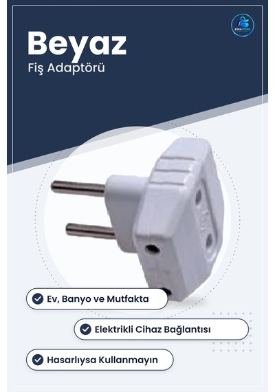 T Fişi Elektrik Fiş Adaptörü Bağlantı Ev Banyo Mutfak Elektrikli