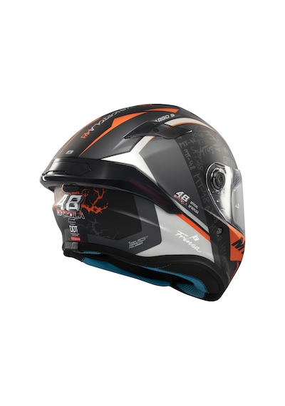 Mt Helmets Targo S B4 İvan Motosikler Kaskı Turuncu XL-