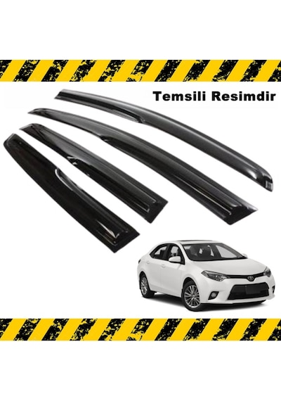 Corolla Uyumlu Mügen Cam Rüzgarlığı 2013 - 2018 Arası 4 Lü Set N11.33521