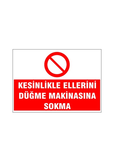 Dönen Millere Kayışlara Dişlilere Yaklaşma, İsg Uyarı Levhası