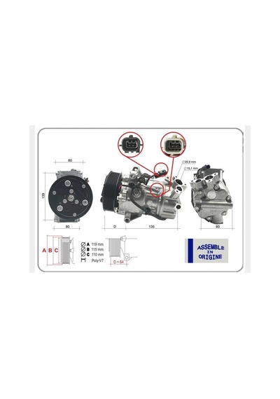 Klima - 62 - Kompresörü Sıfır Ürün Renault Clıo V 19 Captur Iı 20 1.2 Tce 1.0 Sce 1.3tce Nissan - Dpmıx-hb - Juke 1.2