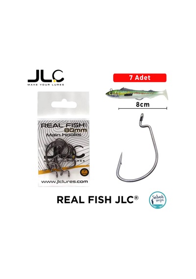 Jlc Real Fish 8cm Offset Kafa İğnesi 7 Adet Standart