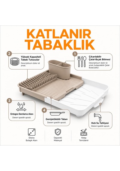 Deconox Uzayabilen Tabaklık Ve Bulaşıklık, Kayar Üniteli Bulaşık Diğer
