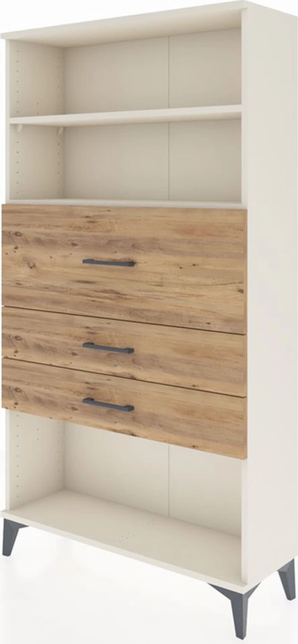 Arges Dolap 2 Raflı 3 Çekmeceli 88x30x163 Aytaşı-çam Aytaşı