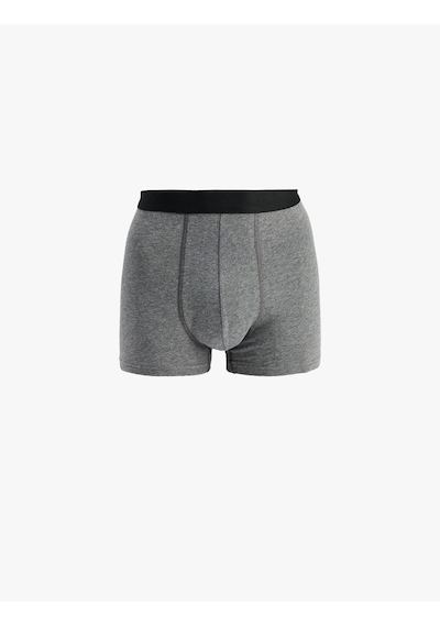 Koton Pamuklu Desenli 3'lü Boxer Seti Antrasit Desenli 6slm90019mk