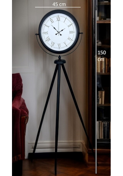 Black Elite Tripod Ayaklı Saat Siyah