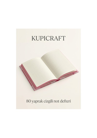 14x20 80 Sayfa Çizgili Sert Kapak Lastikli Not Defteri Ajanda - Planner - Günlük Pembe - 936713189 Pembe