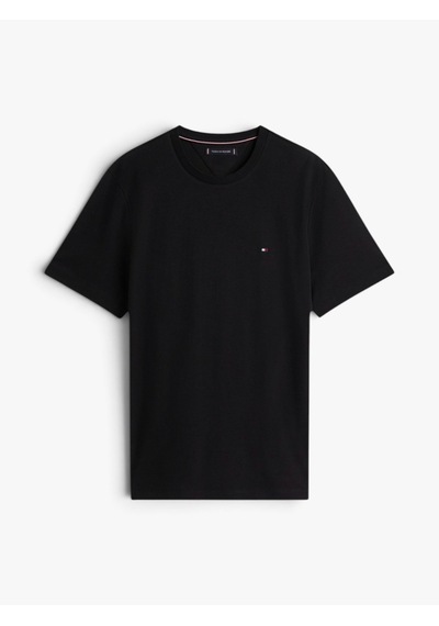 Tommy Hilfiger Lıght Interlock Tee Erkek Siyah T-shirt - Mw0mw37508