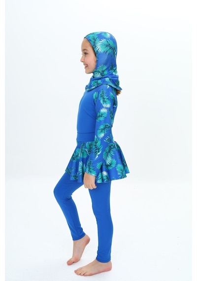 My Kids Wear Üç Parça Kız Çocuk Haşema, Tesettür, Etekli, Kapalı Mayo Lacivert - Çok Renkli My Kids Wear Üç Parça Kız Çocuk Haşema, Tesettür, Etekli, Kapalı Mayo Lacivert - Çok Renkli