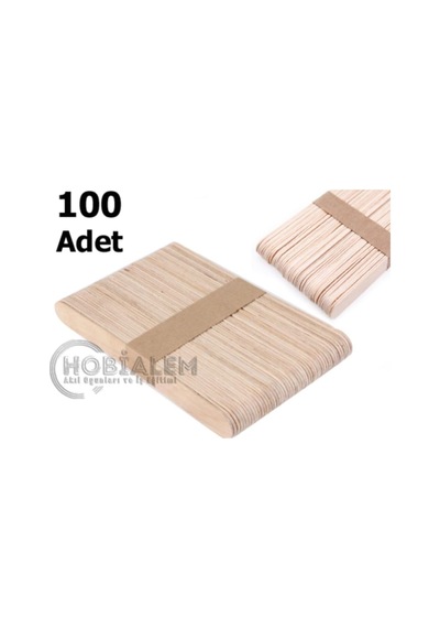Hobialem 100 Adet, Dil Çubuğu, Dondurma Çubuğu, Abeslang, Doktor Çubuğu