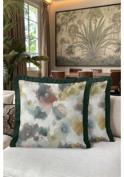 Soyut Çiçek Sanatsal Saçaklı Yastık Kılıfı-suluboya Floral Gri Yeşil Lacivert Püsküllü Kırlent Kılıf Buzlu Ufuk Opal Soyut Çiçek Sanatsal Saçaklı Yastık Kılıfı-suluboya Floral Gri Yeşil Lacivert Püsküllü Kırlent Kılıf Buzlu Ufuk Opal
