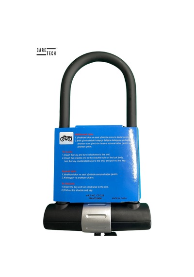 Caretech Ct-328 Motosiklet Ve Bisiklet İçin U Disk Kilidi
