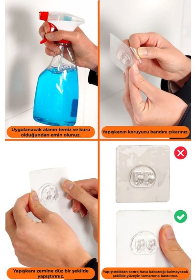 2'li Set Banyo Düzenleyici Şampuanlık 4 Organizer Raf Yapışkanlı Paslanmaz Krom