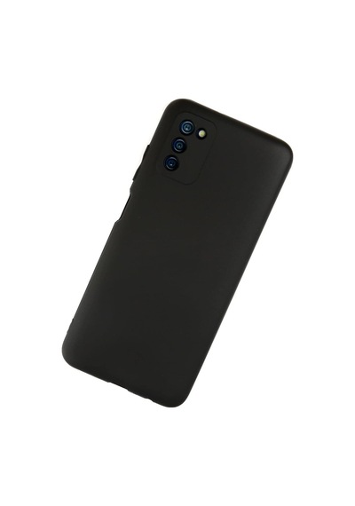 Samsung Galaxy A03s Kılıf Kamera Korumalı Yumuşak Dokulu Silikon - Siyah