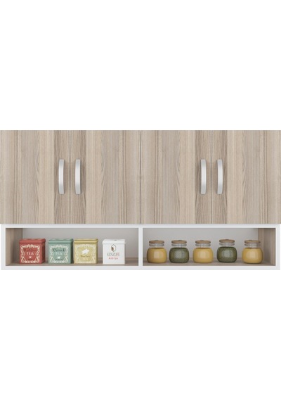 Kenzlife hazır mutfak vesper crd 060*120*22 mutfak banyo dolabı kapaklı raflı