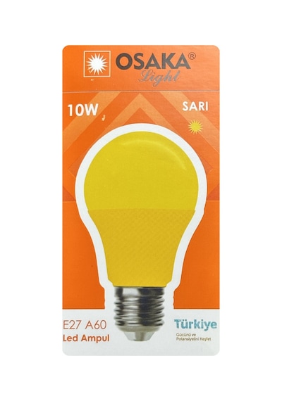 4 Adet Osaka 10w Sarı Işık E27 Duylu Kalın Duy Led Ampul