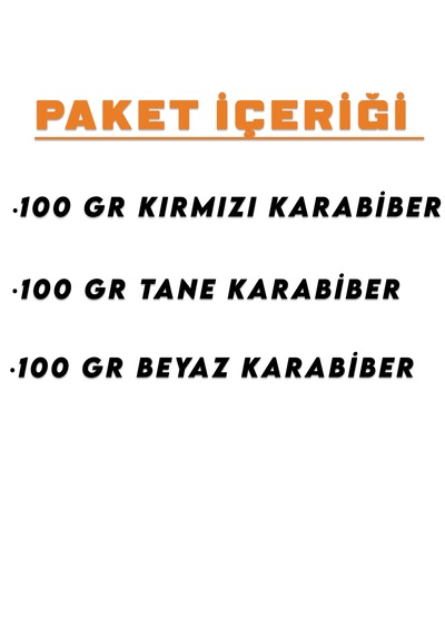 İpek Değirmen Renkli Karabiber Siyah Beyaz Kırmızı Gurme Saf Katkısız Tane Karabiber 3 x 100 G