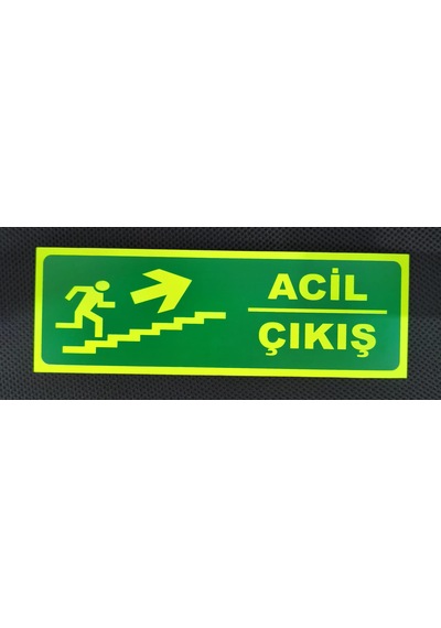 30x10 Cm Fosforlu Yangın Uyarı Levhası