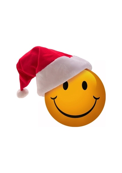 Düdük Hediyeli Çocuk Noel Şapkası - Yılbaşı Şapkası - Polar Yıl Başı Şapkası - Noel Baba Şapkası