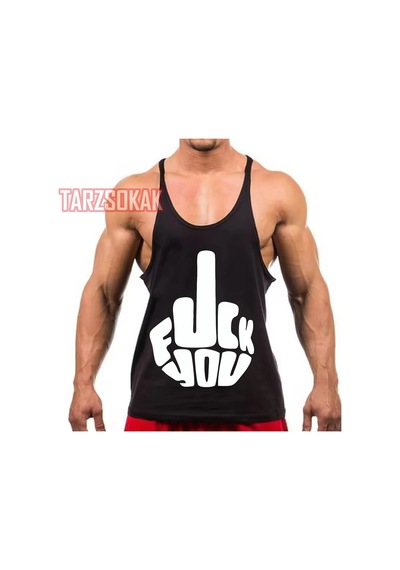 Tarzsokak Gym Tank Top Fitness Sporcu Atleti Gym82 Siyah