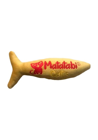 Matatabi Cats Jr.Fish Sesli Peluş Matatabi İçerikli Kedi Oyuncağı 20 CM