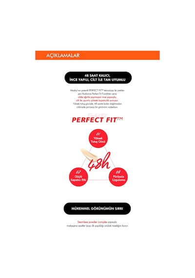 Missha Radiance Perfect Fit Cushion Fondöten SPF50+ 48 Saat Kalıcı Saten Fondöten No.23 15 ML