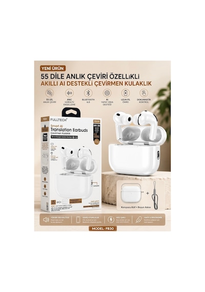 Fulltech FB30 Anc Bluetooth 6.0 Kulak İçi Kulaklık
