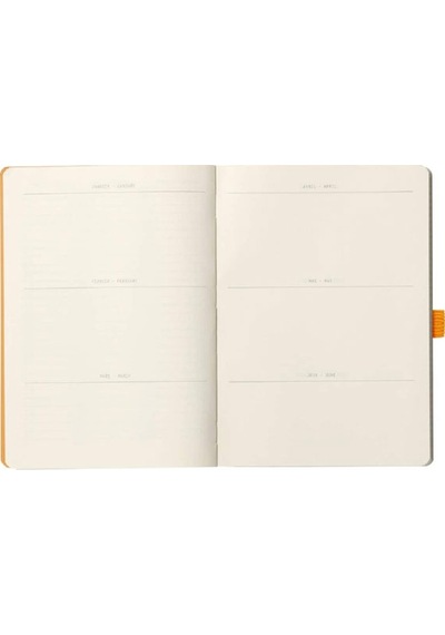 Rhodia GoalBook Yumuşak Kapak A5 Kareli Defter Black 117762C Siyah