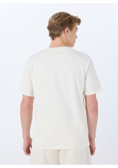 Jack & Jones Beyaz Erkek T-shirt 12288566 Jorx90 Tee Ss Crew Neck Bs Koyu Beyaz