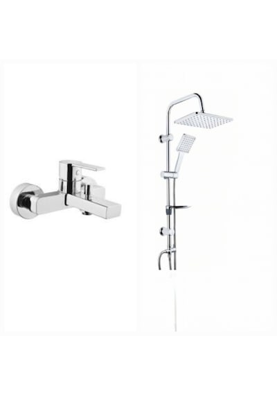 Artema Flo S A41937 Banyo Bataryası + Tema Carismo Tepe Duş Seti Krom