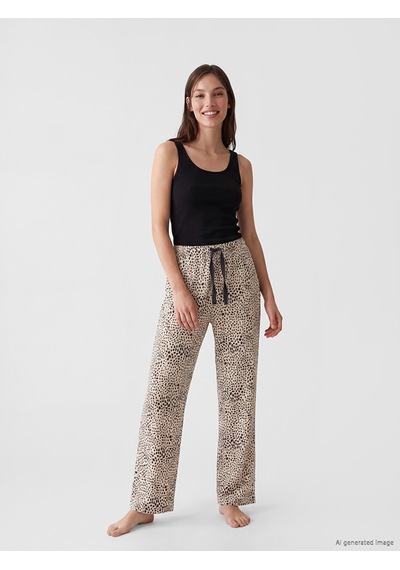Lcw Dream Siyah U Yaka Kadın Fitilli Pijama Üst