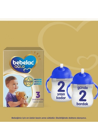 Bebelac Gold 3 Çocuk Devam Sütü 800 G 2 Adet